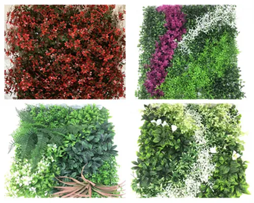 Keterampilan yang cocok dari dinding rumput buatan dan tanaman gantung buatan