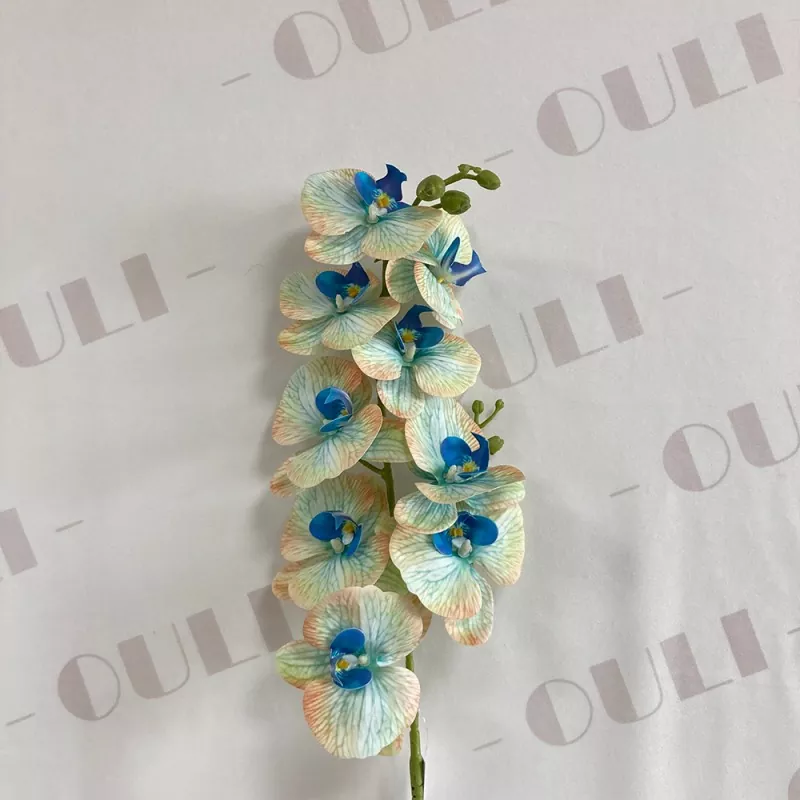 silk orchid pot for hotel decor 
