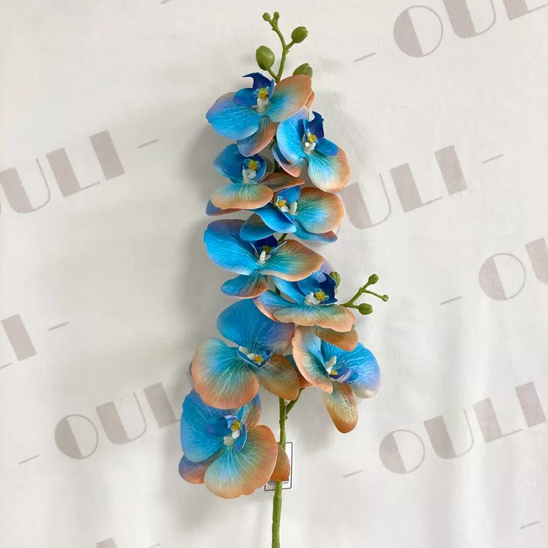 silk orchid with realistic stem 