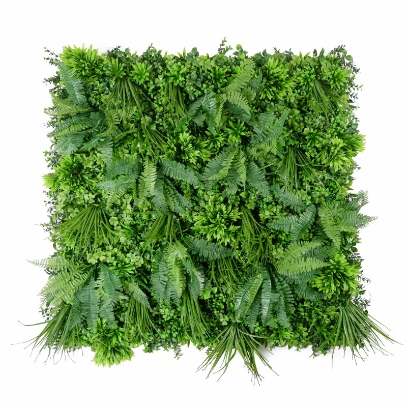 Sustainable faux plant panel with custom branding