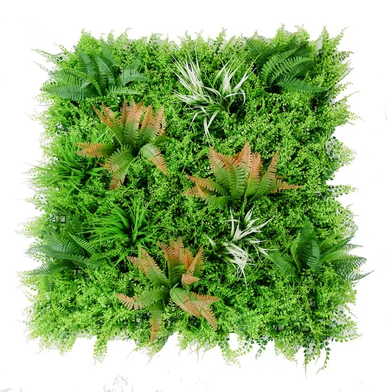 mixed greenery faux wall panel by OULI®