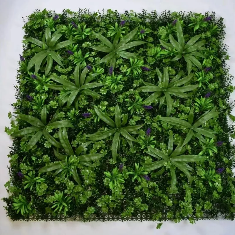 Eco-conscious synthetic greenery for branding walls