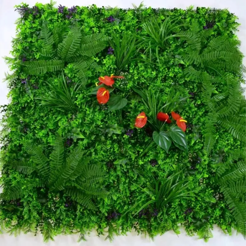 Modular synthetic green wall for flexible decoration