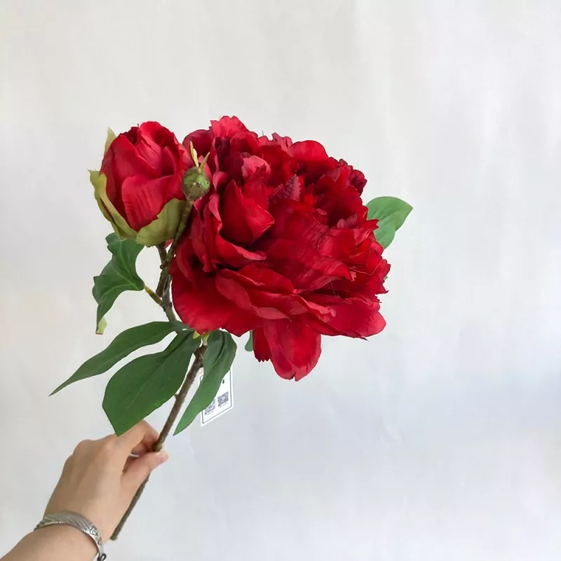 Bunga peony buatan sutra