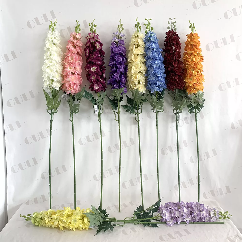 Bunga buatan Silk Delphinium